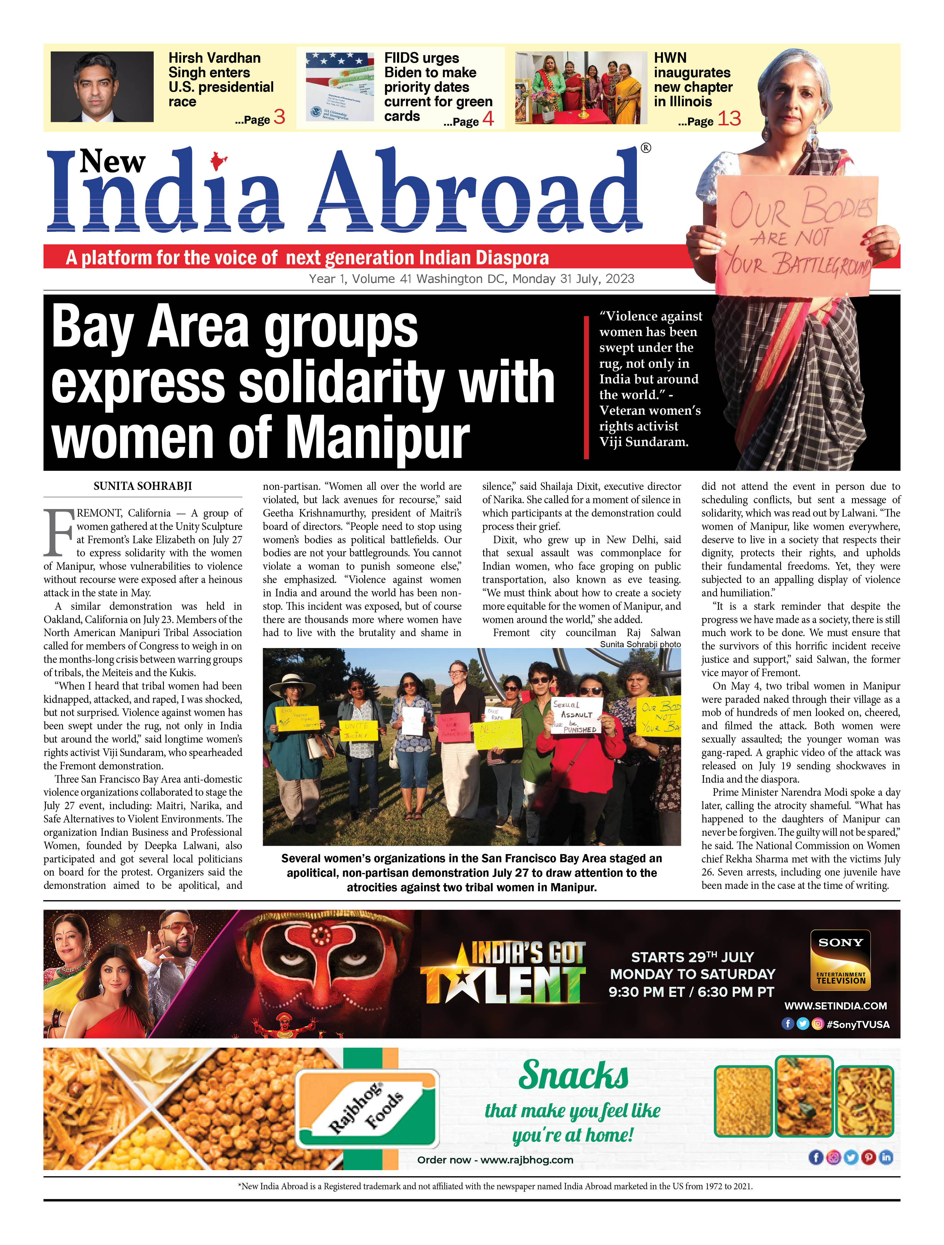 Bay Area Groups Express Solidarity with Manipur Women